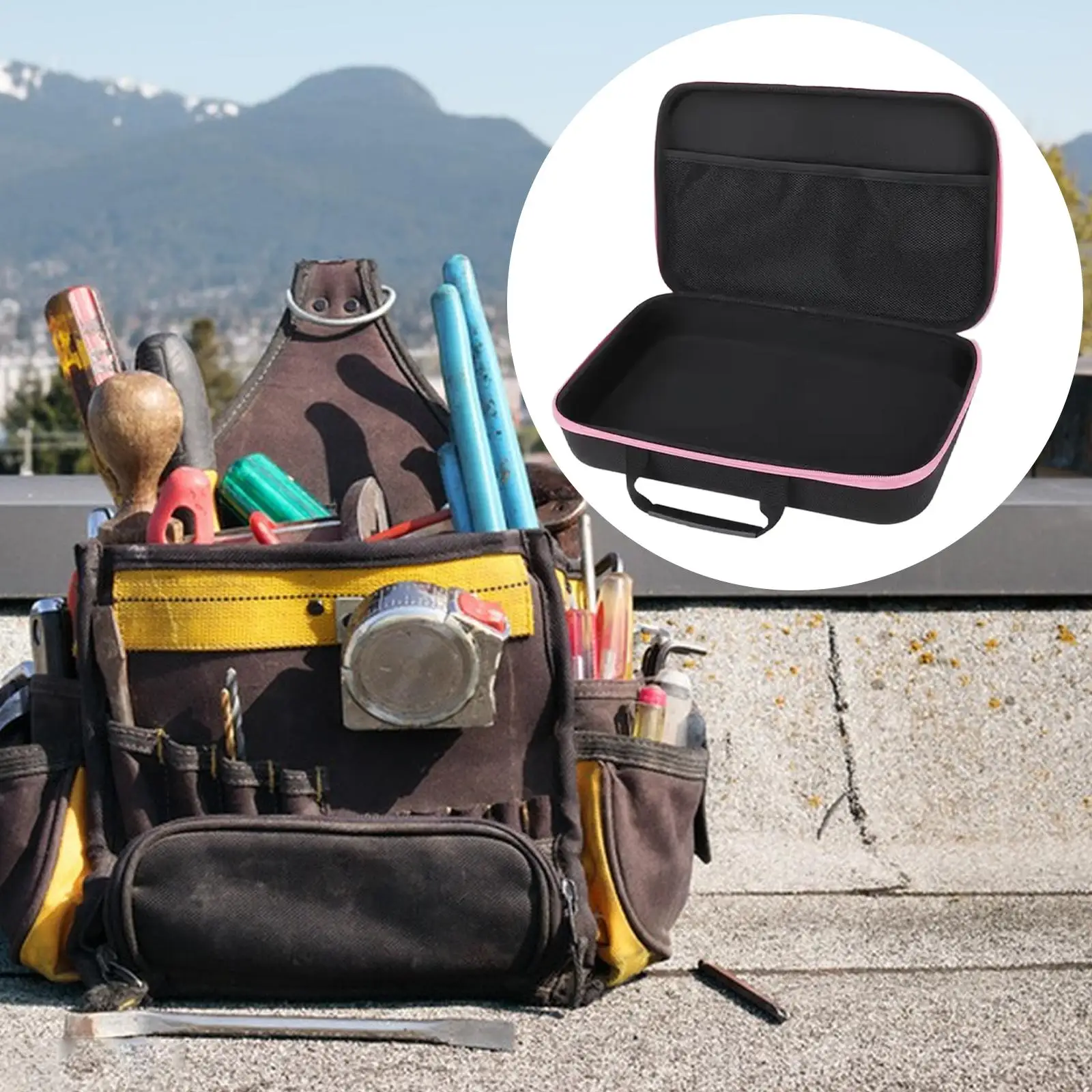 

Чехол для переноски электрической дрели, органайзер на молнии для домашнего шлифовального ключа