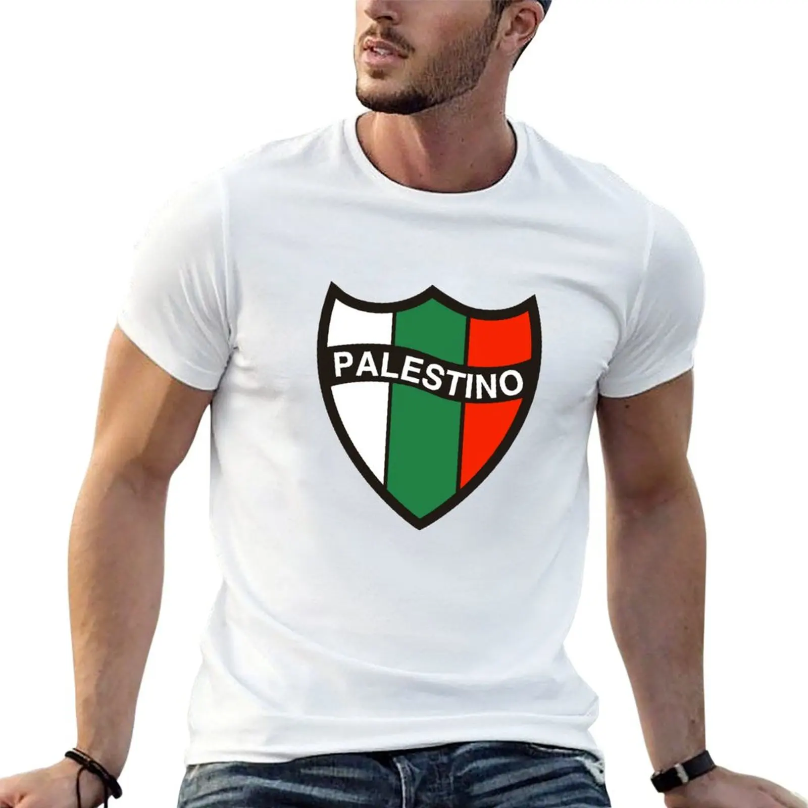 Club Deportivo Palestino Chile T-Shirt Casual Daily Wear Short Sleeve Top