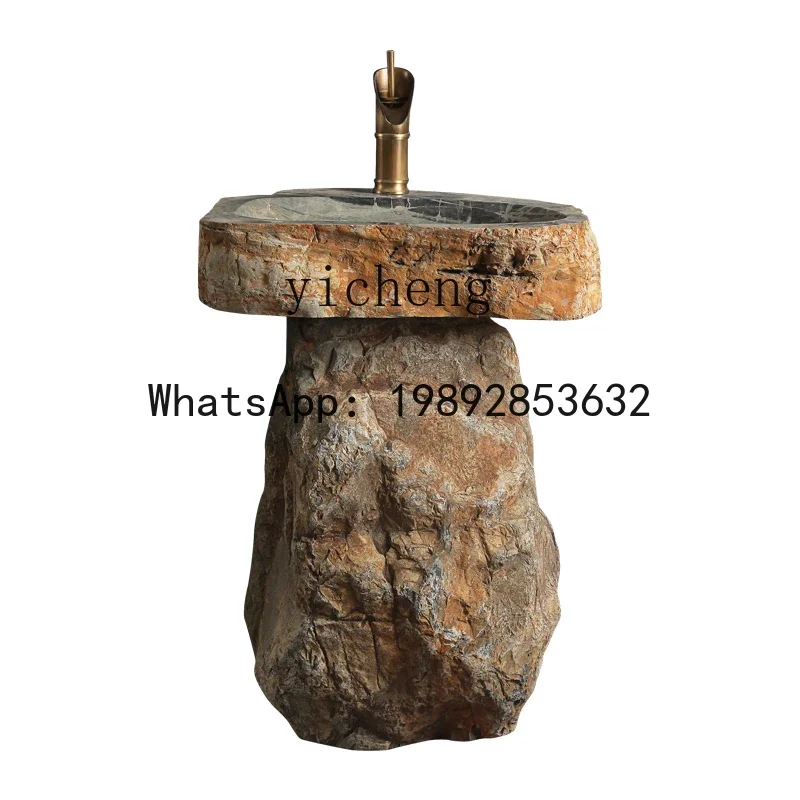 

b9 stone wash basin outdoor courtyard mop pool column basin household balcony