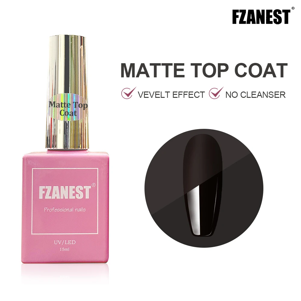 FZANEST-Verhéritage à ongles gel UV, couche de base et de finition, dure plus de 30 jours, 15ml, 256