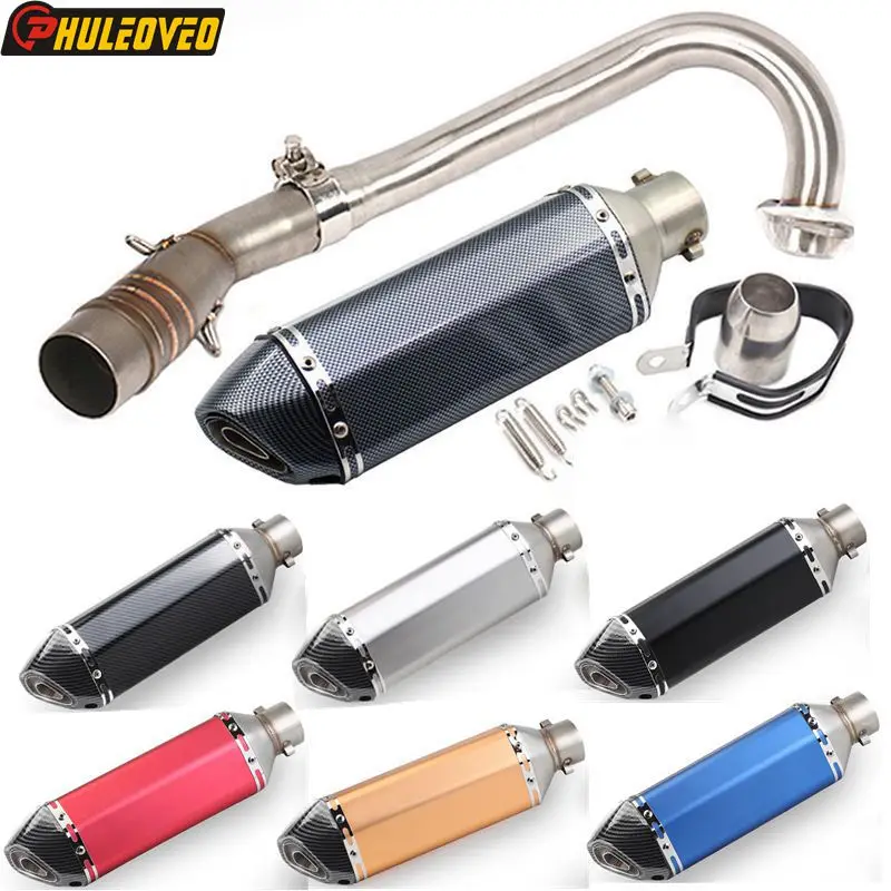 For Yamaha X-MAX Xmax 250 Xmax 300 2017-2020 Motorcycle Exhaust Full System with Head Collector Link Pipe Muffler Escape Moto