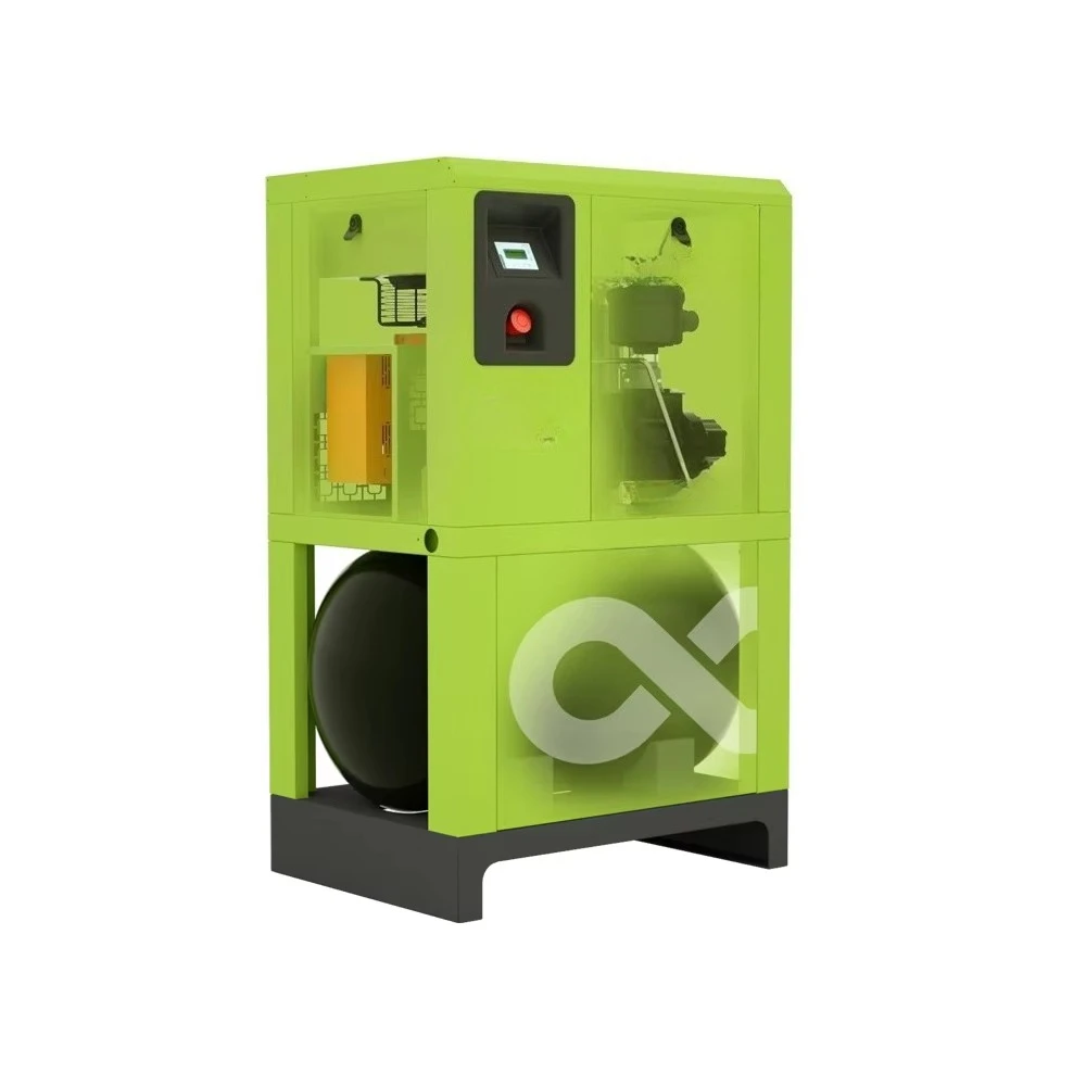 7.5kw integrated screw air compressor 10HP for factory use directly, no installation required