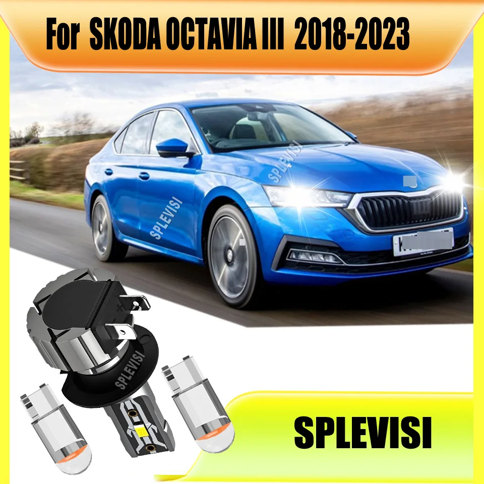 

Car Auto Headlight Bulbs 7500LM LED Lights Super Bright Fanless 12V For SKODA OCTAVIA III 2018 2019 2020 2021 2022 2023