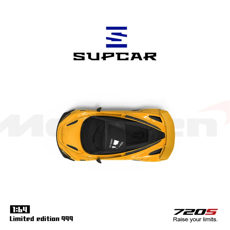 

SUPCAR SC 1:64 720S желтый ограниченный 999 Литая под давлением модель коллекционной машины