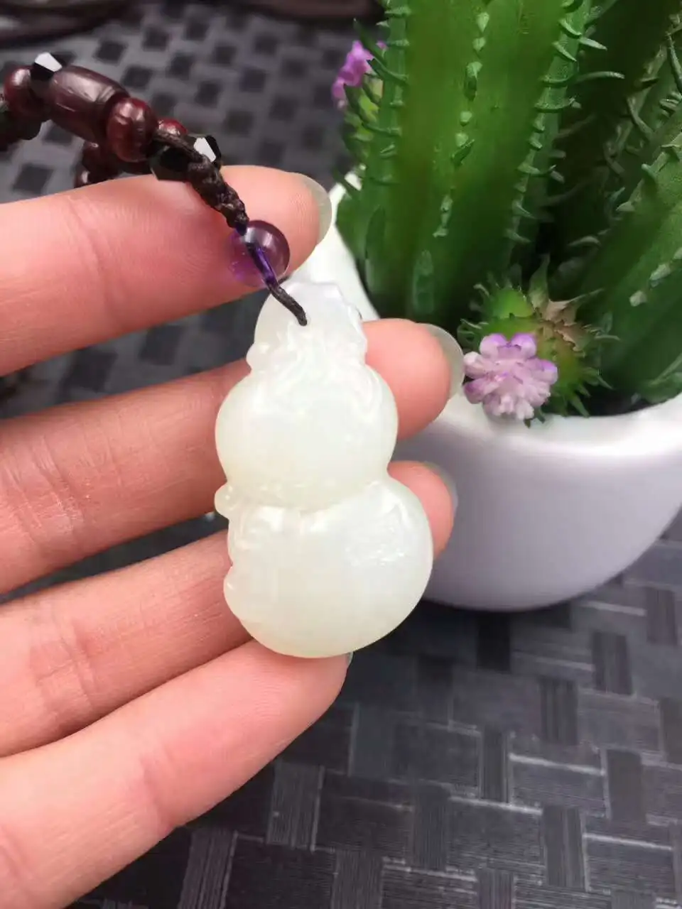 Exquisite and Nephrite Everything   Shunxin Gourd Pendant Jewelry P0045