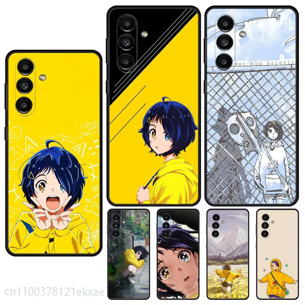 Ai Ohto Wonder Egg Priority Phone Case For Samsung S25,24,21,22,23,20,S30,Ultra,Plus,Fe,Lite,Note,5G Black Soft