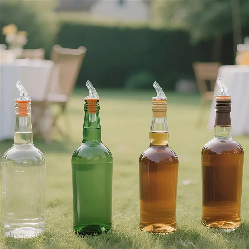 IALJ-Universal 12 Wide-Neck Pouring Spouts, Ideal For Bar And Home Use, Pourers Essential Accessories For Bar Mixing Tools