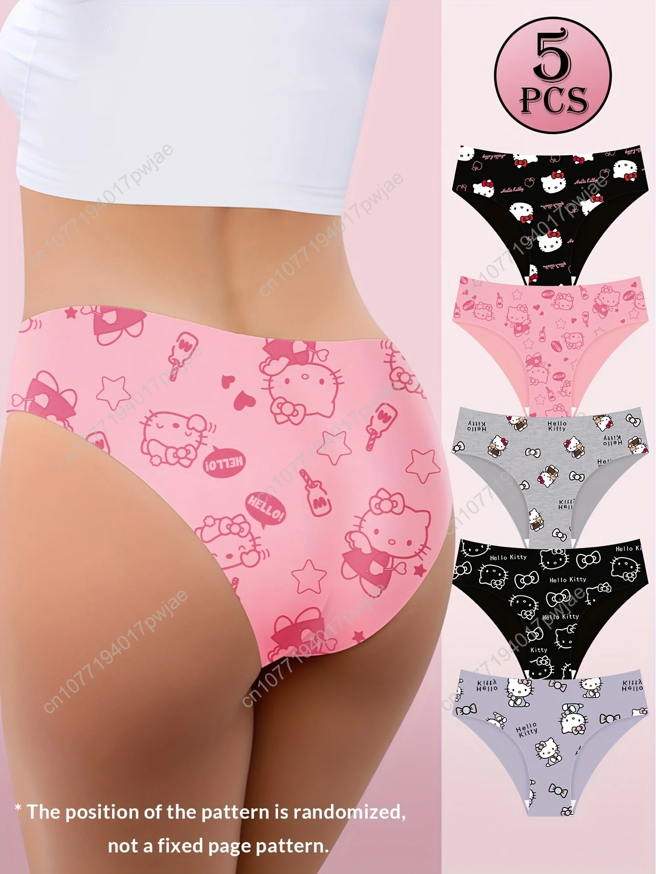

Low-Rise Seamless Kitty Cat Triangle Panties Made of Breathable for Women Cosplay