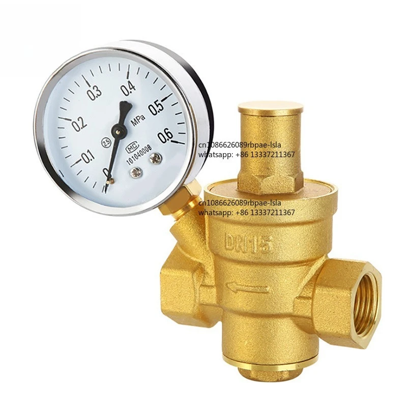 Valve Supplier YZ110 Brass Thread Type Pressure Reducing Valve for Air Water Pressure Regulating Valve