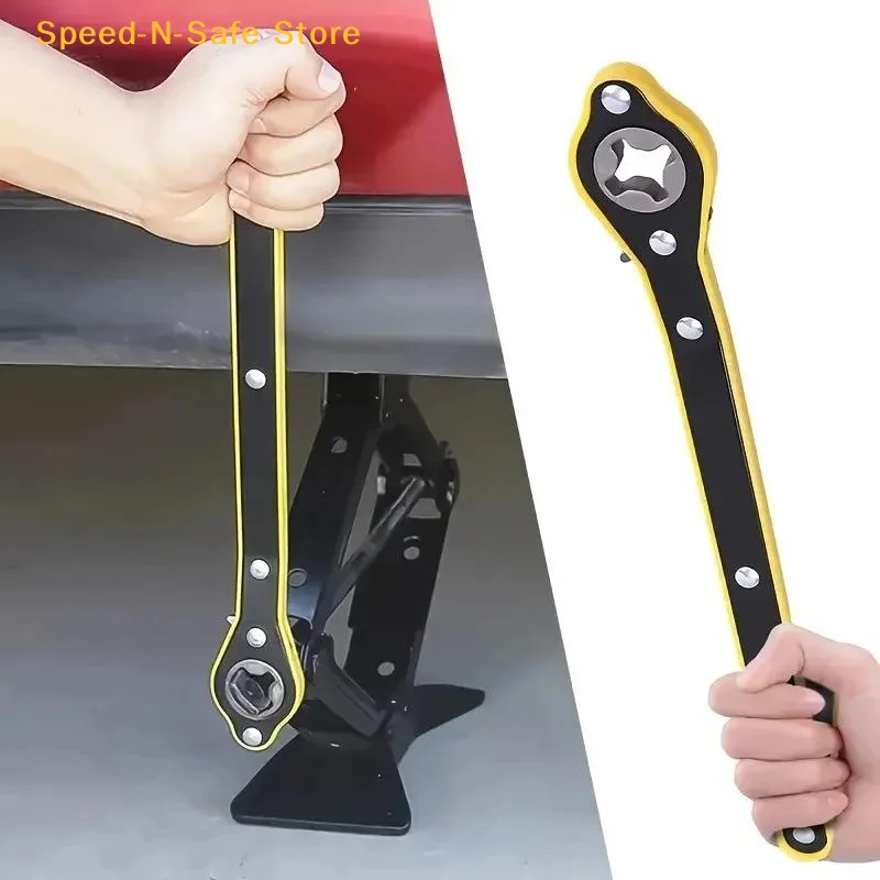 Auto Labor Saving Jack Ratchet Wrench Tire Jack Removal Wrench Cross Car Labor Saving Wrench Rocker Arm