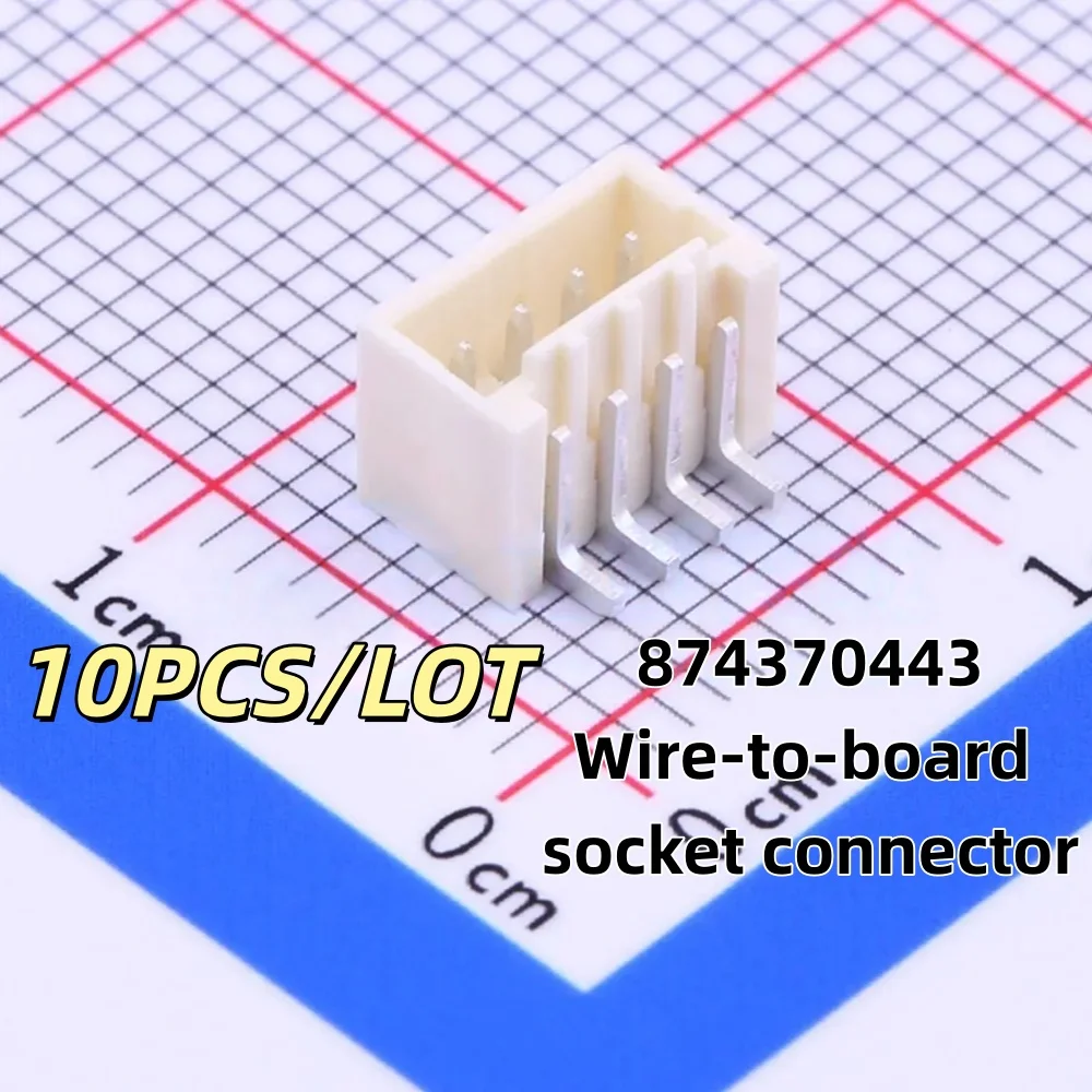 

10PCS/LOT 874370443 87437-0443 0874370443 4PIN P=1.5mm Wire-to-board socket connector New and Original