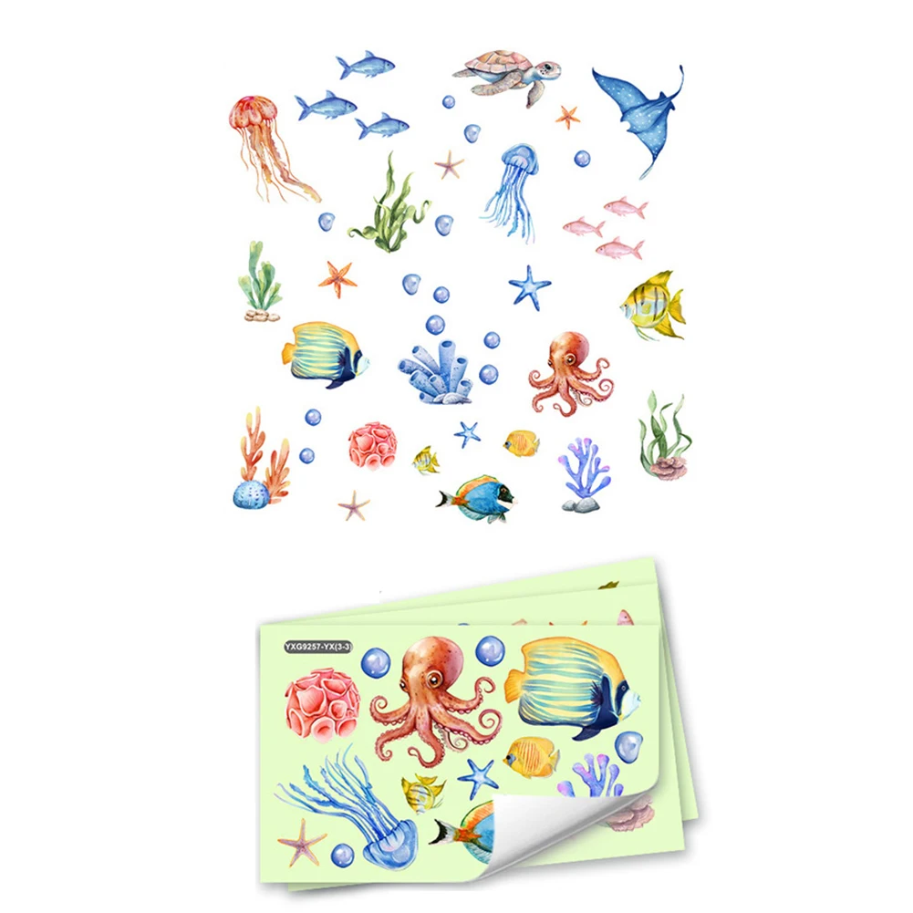 

Decorative Stickers For Bathroom Walls Children Room Decor Bathroom Stickers 30*20CM Glow-in-the-Dark Stickers