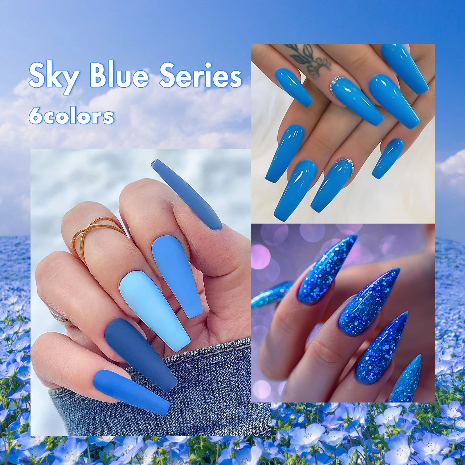 MSRUIOO 7 unids/set esmalte de uñas en Gel para todas las estaciones manicura DIY diseño UV/LED Kit de barniz semipermanente para decoración de uñas