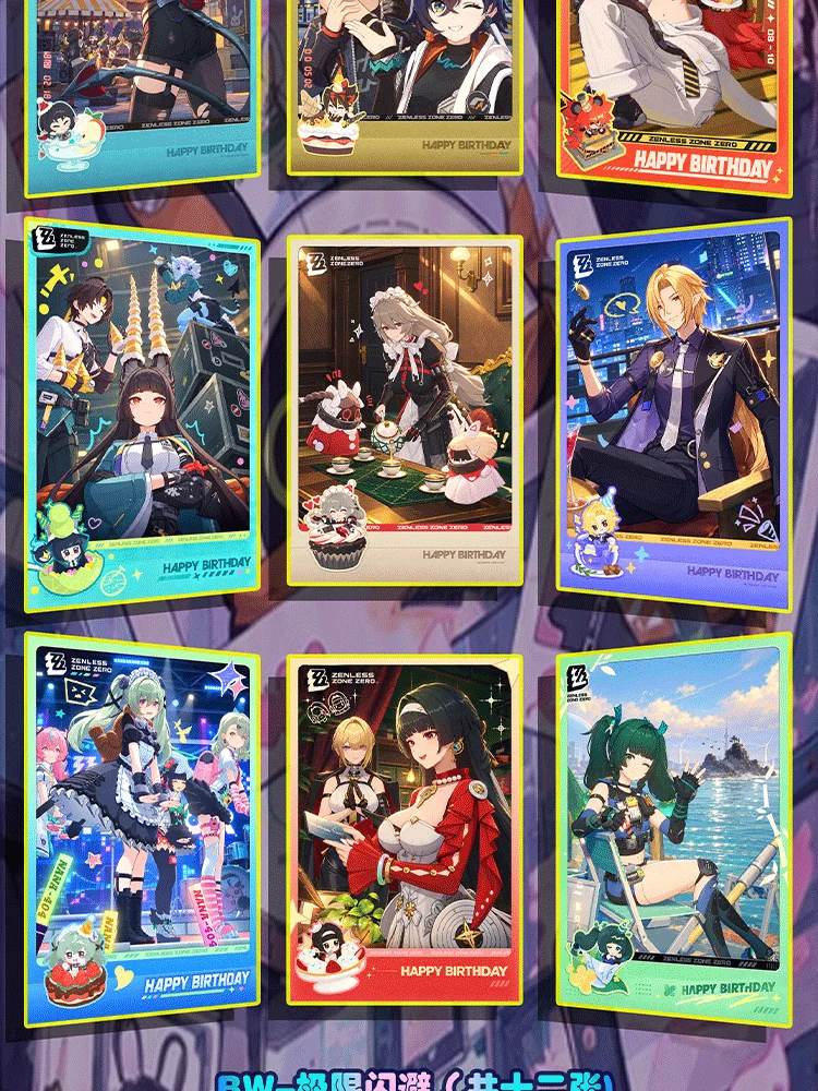 **Zenless Zone Zero Rift Series Shikishi Art Board Collectible Card Anime ZZZ HD Print Colored Paper Card Desktop Decor Fan Gift