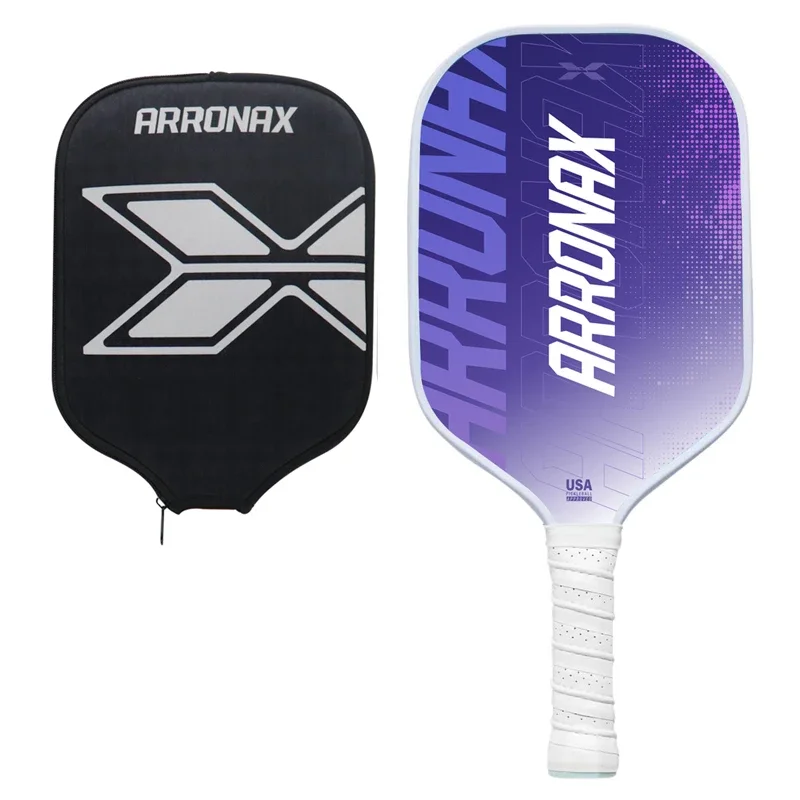 

Pickleball Paddle with Glass Carbon Friction Surface, Lightweight Fiber, Maximum Spin, Dura Foam Edge, USAPA Approved