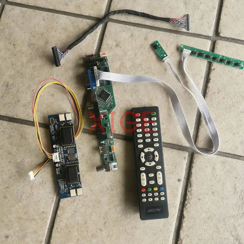 

For QD17EL07 QD170E1LG03 MTT170E1LG11 LQ170E1LG Screen Drive Board Kit DIY 1280*1024 30Pin LVDS 4-CCFL 1280x1024 USB+AV+VGA+HDMI