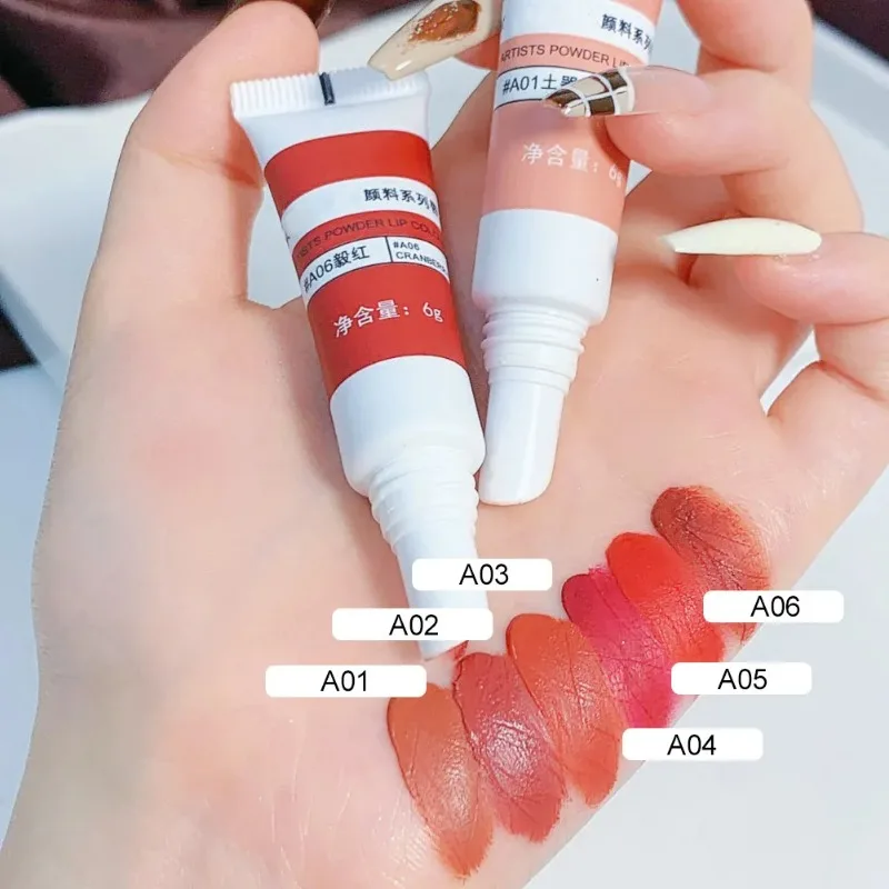1Pcs Waterproof Highly Pigment Lip Glaze Moisturizing Tinted Red Lip Mud Soft Mate Lipstick Lip Gloss Lasting Color Rendering