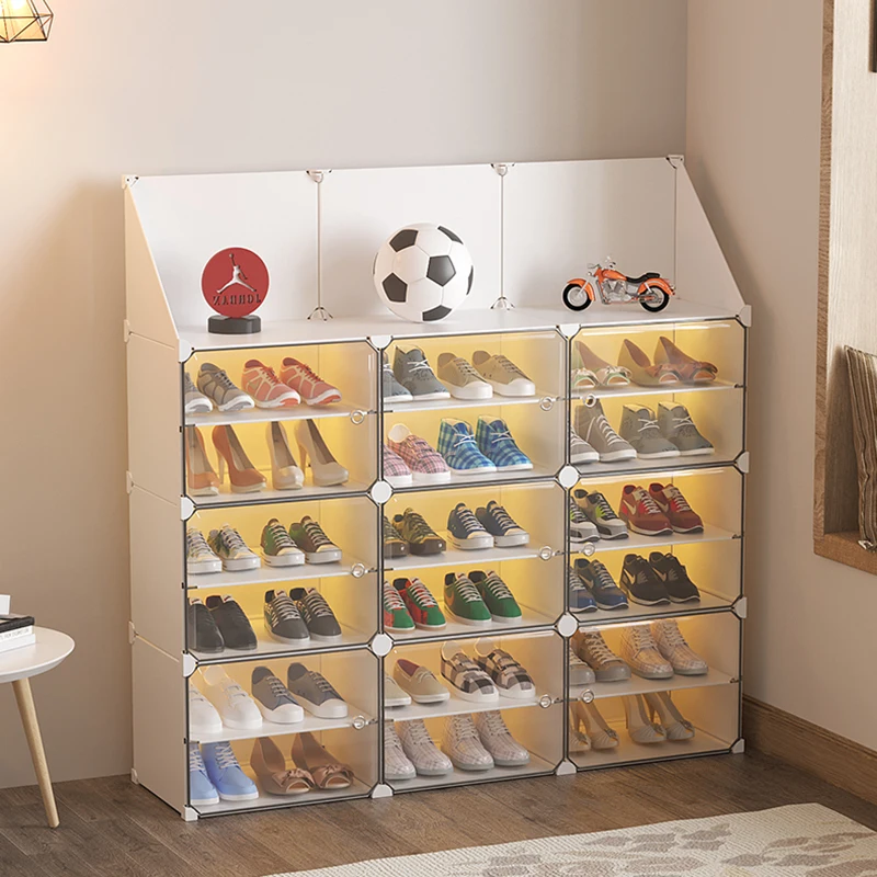 Multilayer Plastic Shoe Rack Cabinet Entrance Shoes Storage Organizers Cabinet Shoerack Zapatero Organizador De Zapatos Box