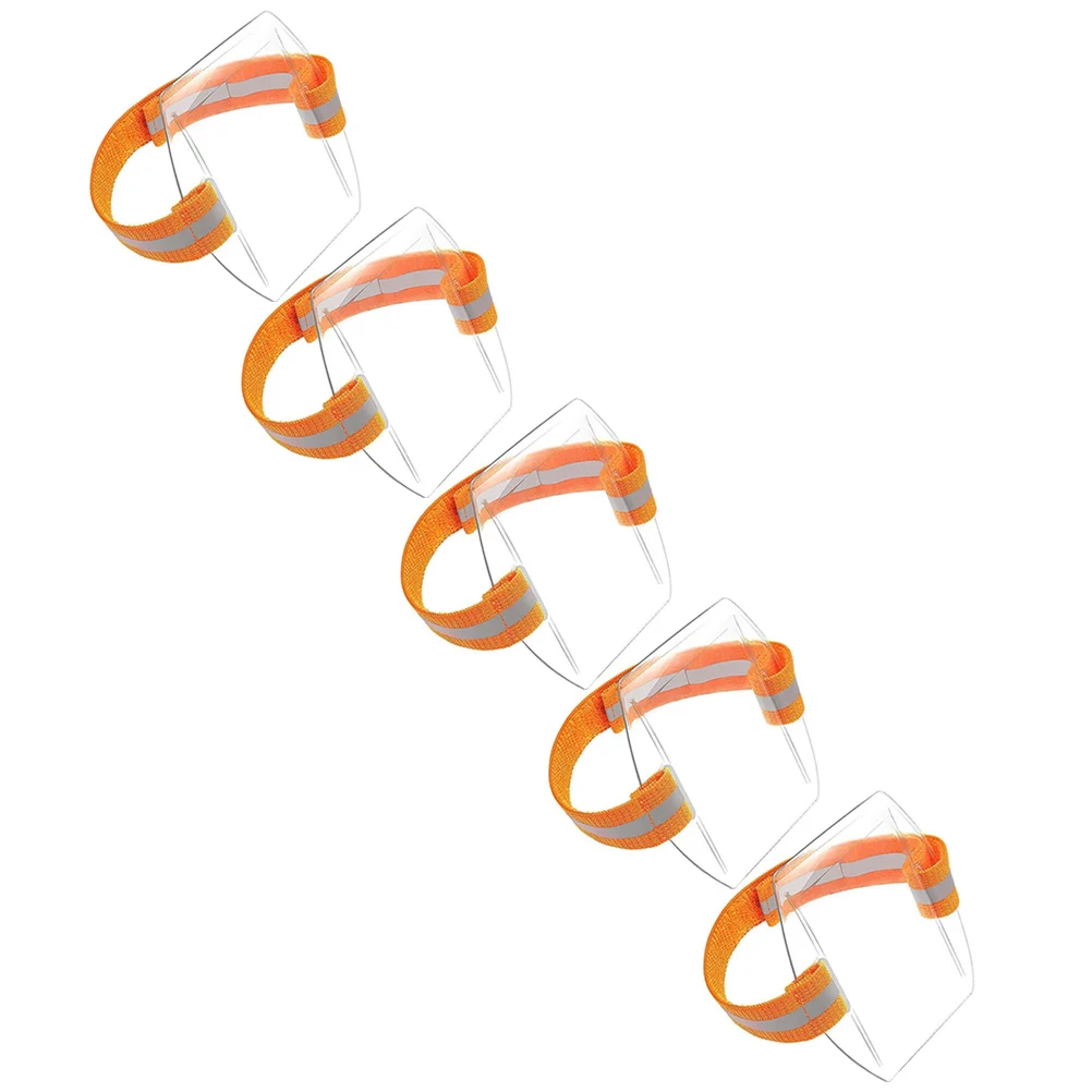 

5 Pcs Arm Badge Holder for Women Id Card Hard Plastic Clear Sleeve Heavy Duty Key Band House
