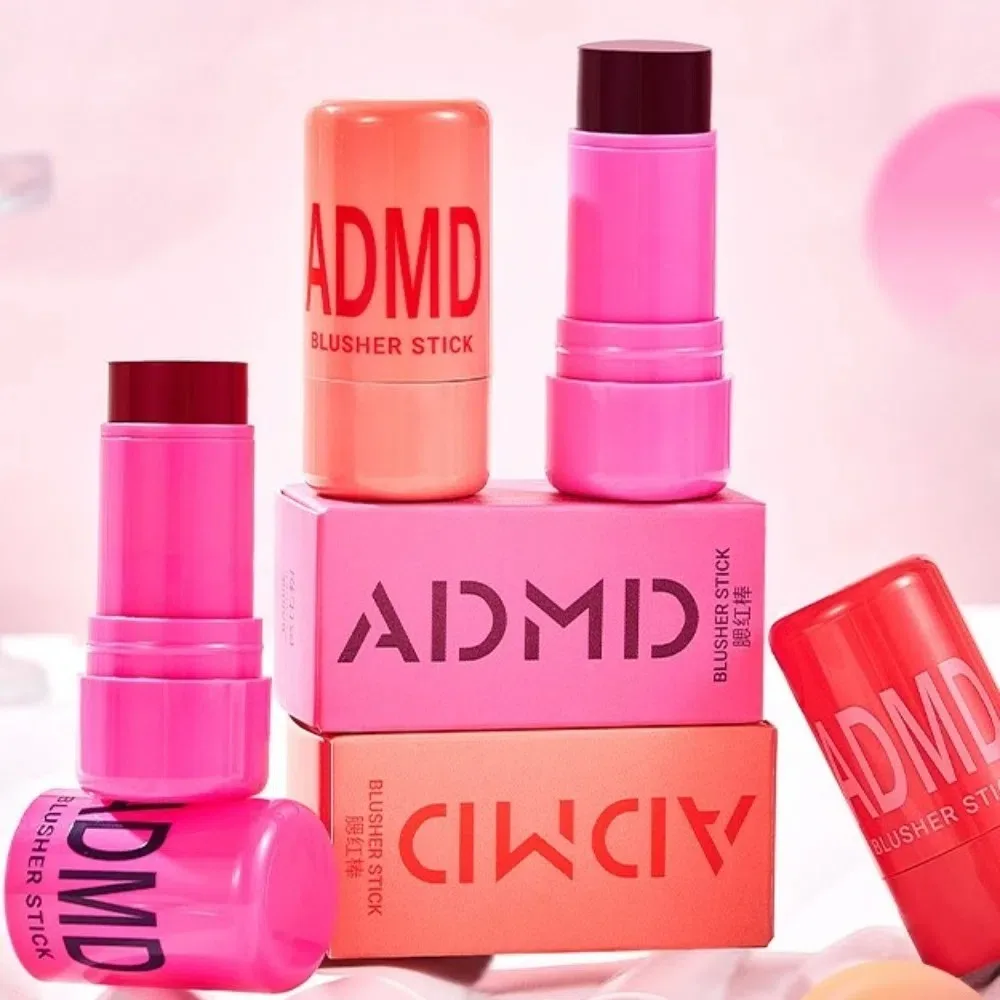 2 STKS 4 Kleuren Multi-Gebruik Lipgloss Matte Afwerking Langdurige Formule Gezichtscontour Rouge Mode 3-in-1 Ontwerp Matte Lip Tint