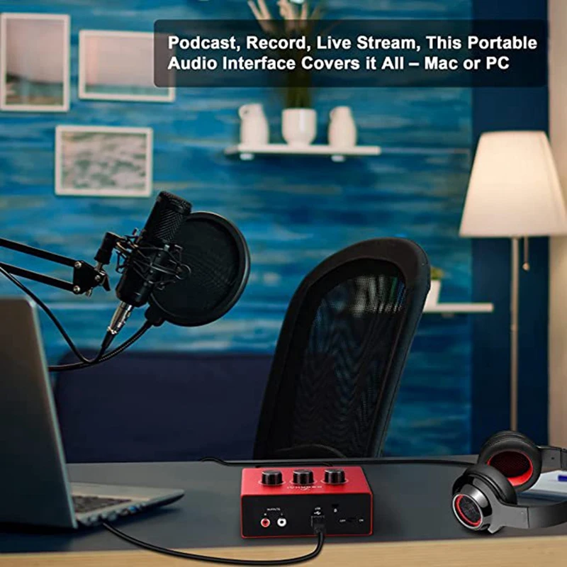 بطاقة صوت خارجية خالية من القيادة ، بطاقة صوت للتسجيل المباشر ، الترتيب ، التسجيل ، الخلط