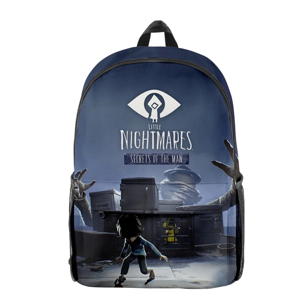 

Classic Little Nightmares pupil Bookbag Notebook Backpacks 3D Print Oxford Waterproof Boys/Girls Casual Travel Backpacks