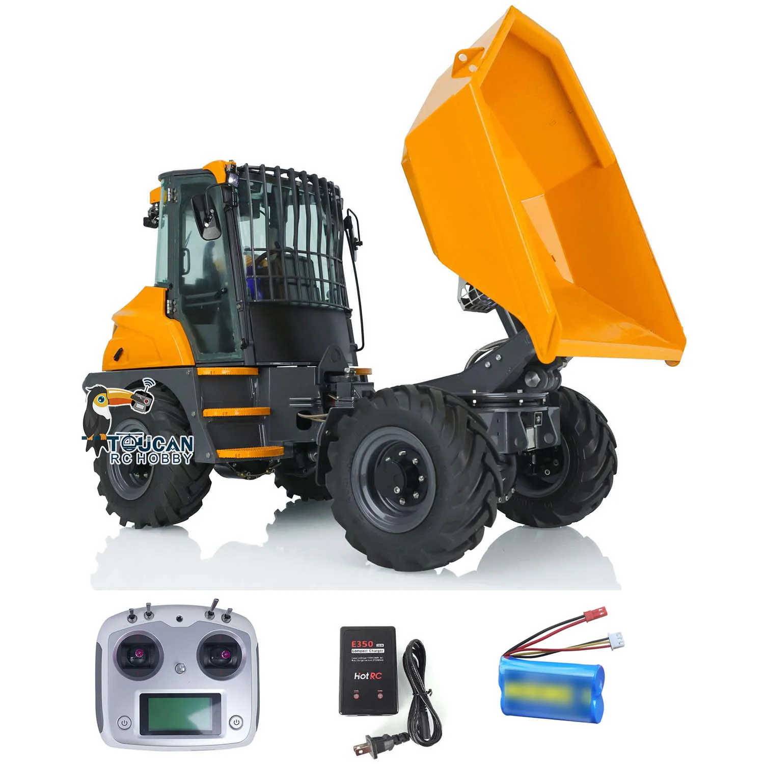 

RTR LESU 6MDX 1/14 RC Tipper 4X4 Remote Control Hydraulic Articulated Dumper Car Painted Assembled Toy Battery ESC THZH1395