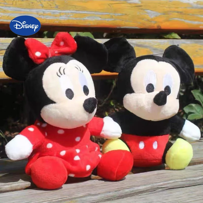 Mini Disney Mickey Mouse Minnie Mouse Plush Toys Kawaii Mickey Plush Doll Cartoon Anime Elf Stuffed Doll Birthday Gift For Girls