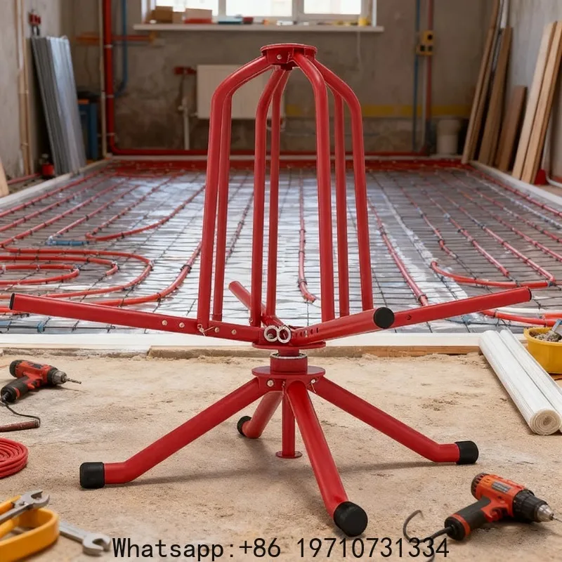 Floor Heating Pipe Retractor Coil Geothermal Plate Floor Heating Pipe Shelf Bracket Underfloor Heating Pipe Laying Tool