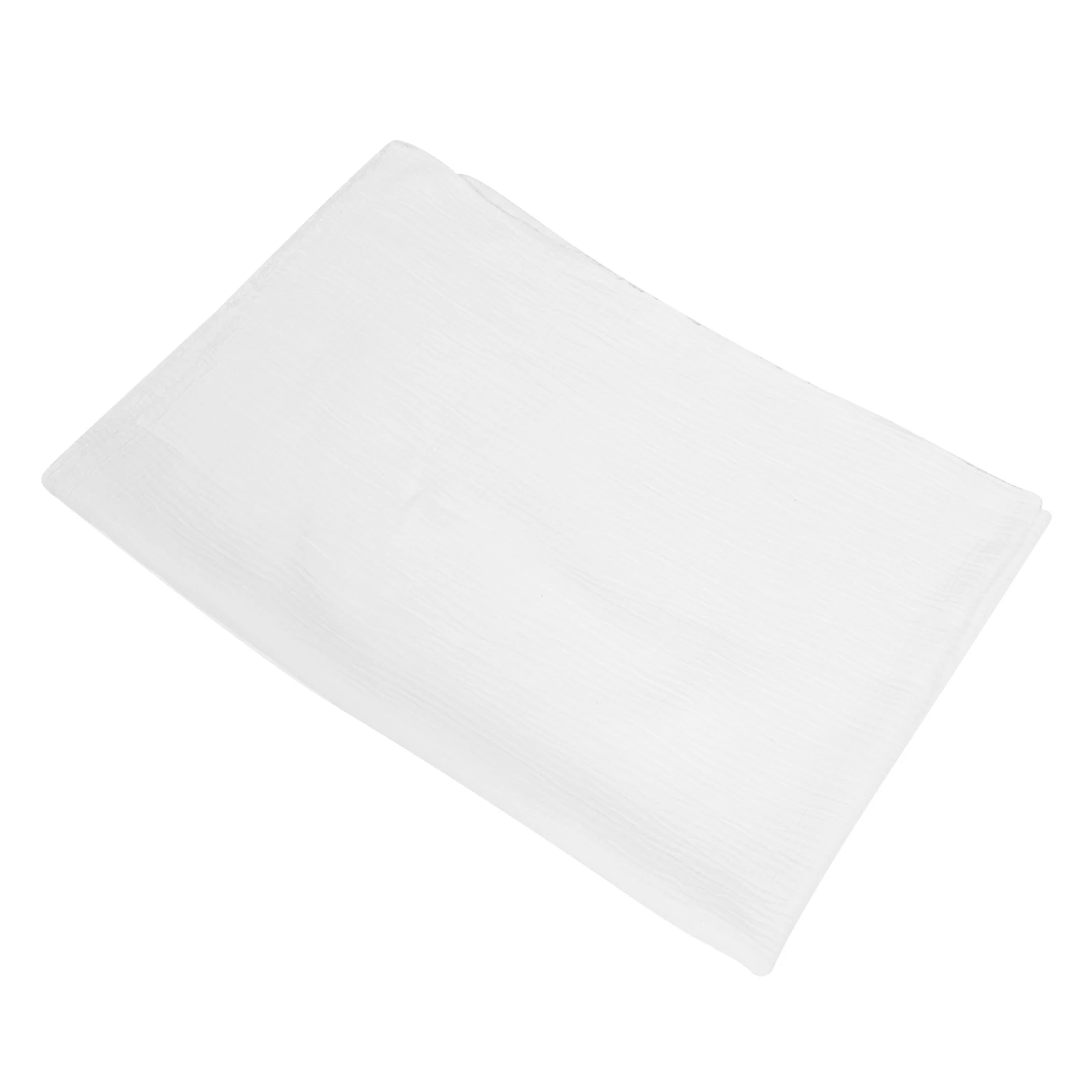 

Reusable Double Gauze Cotton Cloth for Painting Floor Furniture Protection Water Washed Painting Cloth Crinkle White