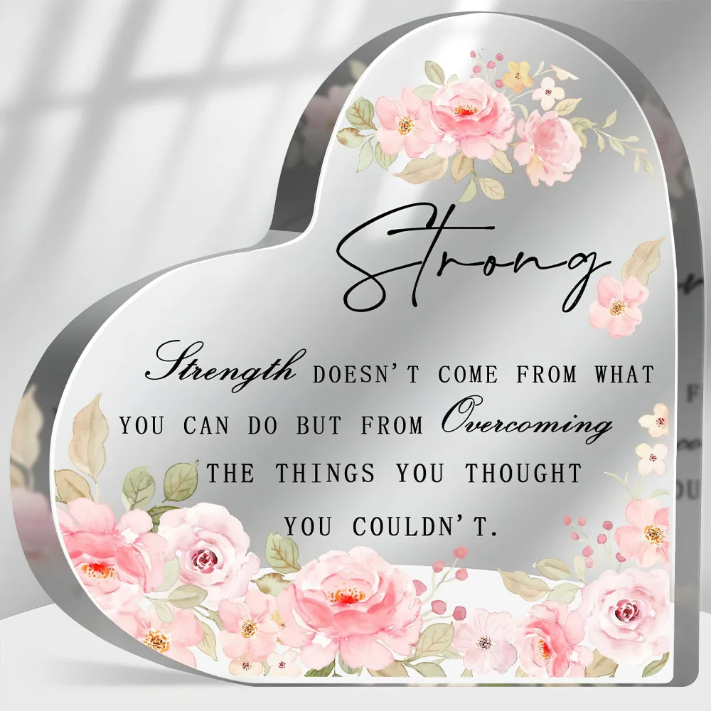 Cadeaux de citations inspirantes pour femmes et hommes, cadeaux de plaque d'affirmation positive pour amis, collègues, enseignant, patron