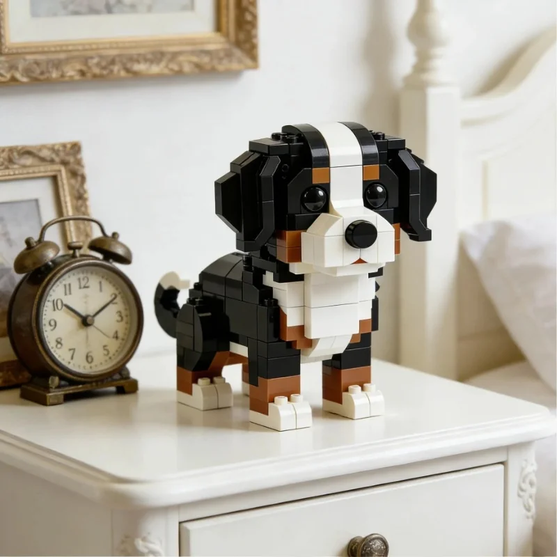 New Building Block Toys Dachshund Brick Set Dachshund Building Block Set Bernese Mountain Dog Home Decor  Toy Building Bricks - view 3