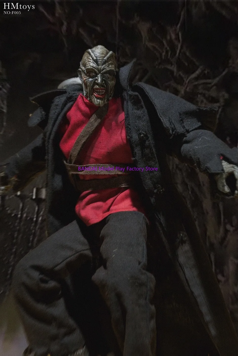 

Original HMTOYS F005 1/6 Movable Skull Head Action Figure Jeepers Creepers Horror Movie Simulation 12" Full Set Soldier Model