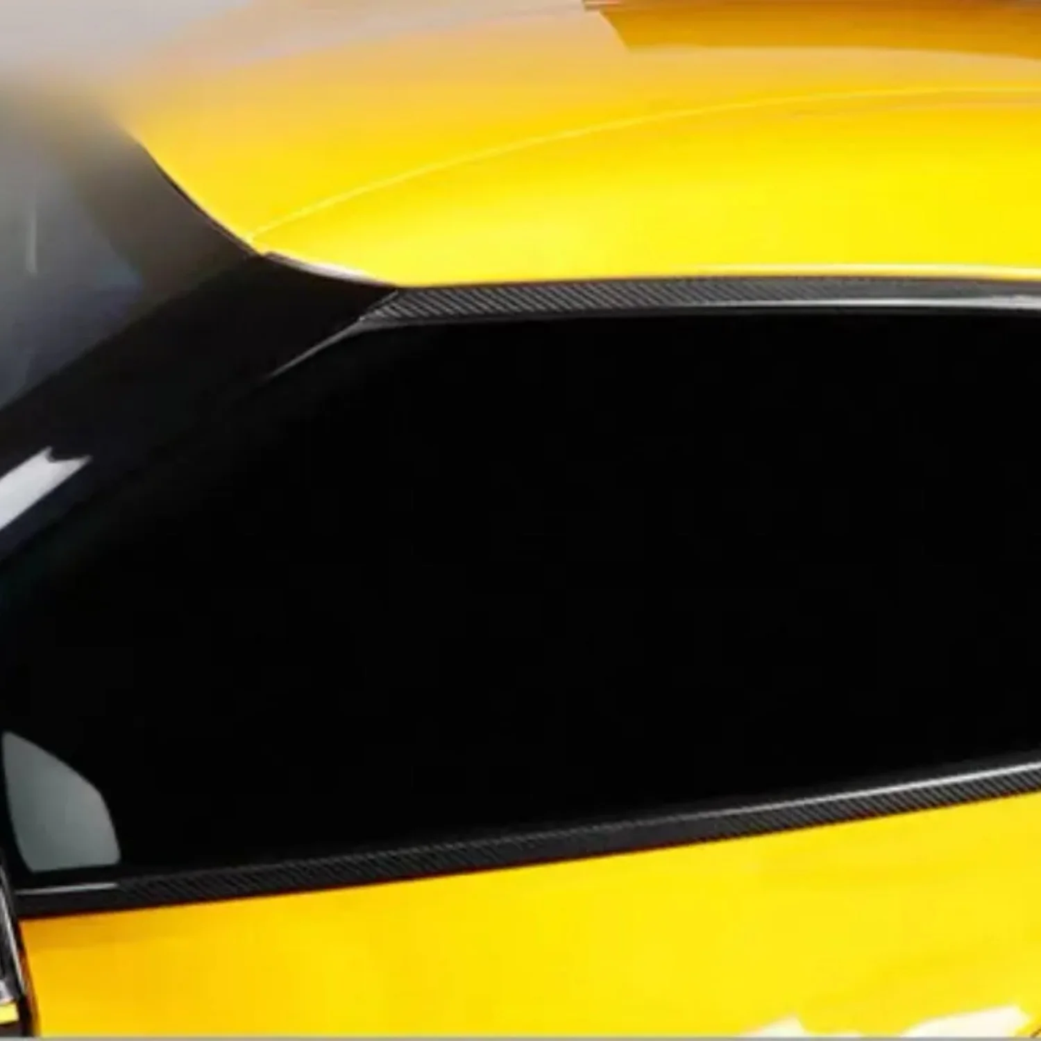 اكسسوارات السيارات الجانب الباب مزورة الكربون قطاع الكربون نافذة الكسوة ل GR Supra A90 A91 MK5 نافذة تزيين قطاع الكسوة #6