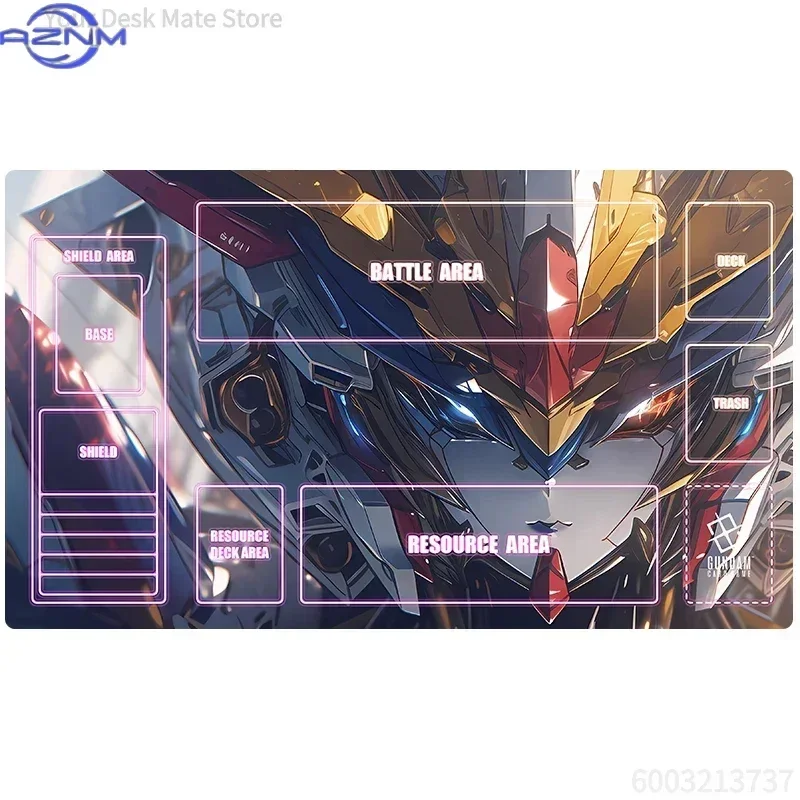 Dark Space Collage Sci-Fi Mecha Characters Themed Large Mousepad, Rubber Non-slip Gaming Desk Mat, Waterproof HD Print Keyboard