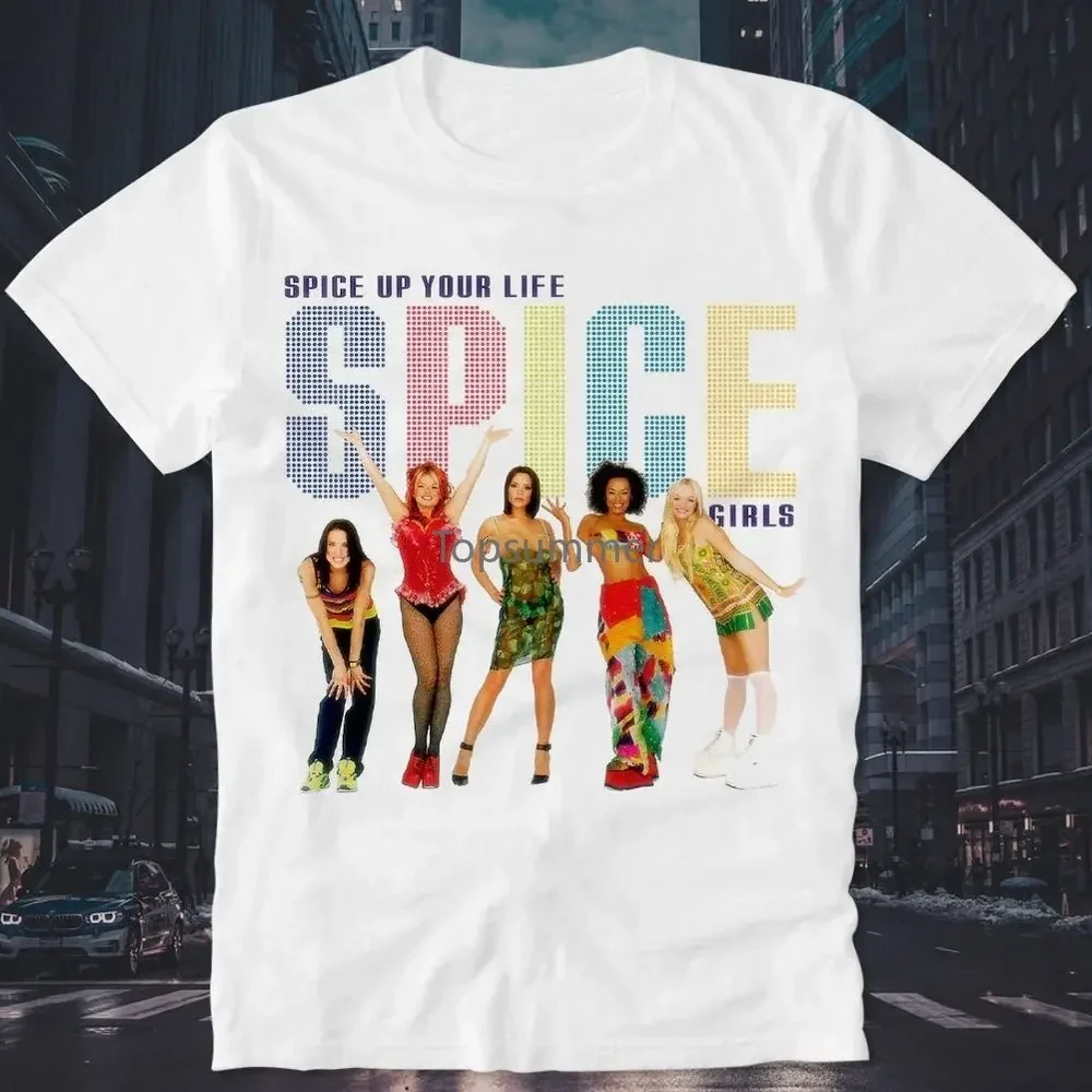 T Shirt Spice Girls World Tour 2019 Posh Mel B  C Ginger Retro Vintage Cult Girl Girly BandAnime Graphic T-shirts for Men Clo