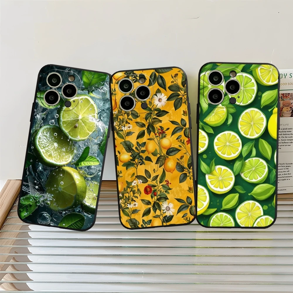 Fruit lemon Phone Case for iphone 15ProMax 14 11 13 12 16 Pro Xs Max Mini Xr X 7 8 6 Plus Shell Coque