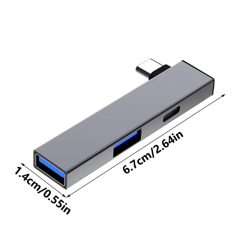 E8BA Tipo C Tipo C+USB3.0 Hub Splitter USB Expander USB hasta 5 GBPS Transferencia datos