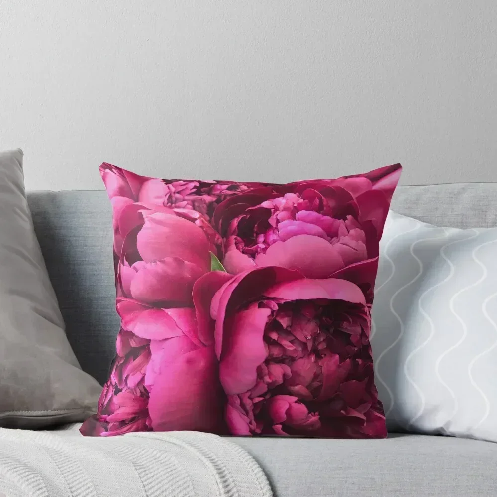 

Hot pink peonies Throw Pillow luxury covers Cushions For Decorative Sofa Luxury Sofa Cushions Couch Pillows pillow