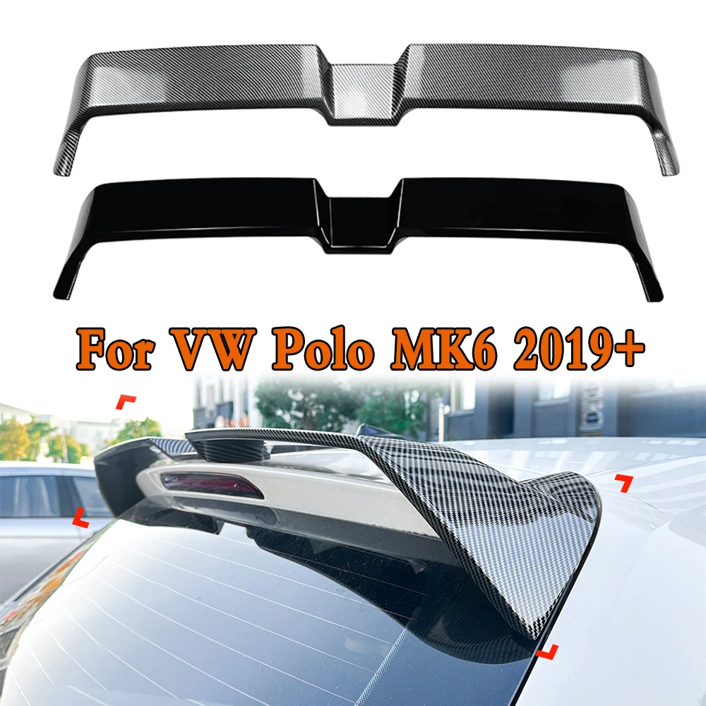 

For VW Polo MK6 2019+ Top Wing Car Tail Wing Fixed Wind Spoiler Auto Rear Wing Modified Decoration Accessories