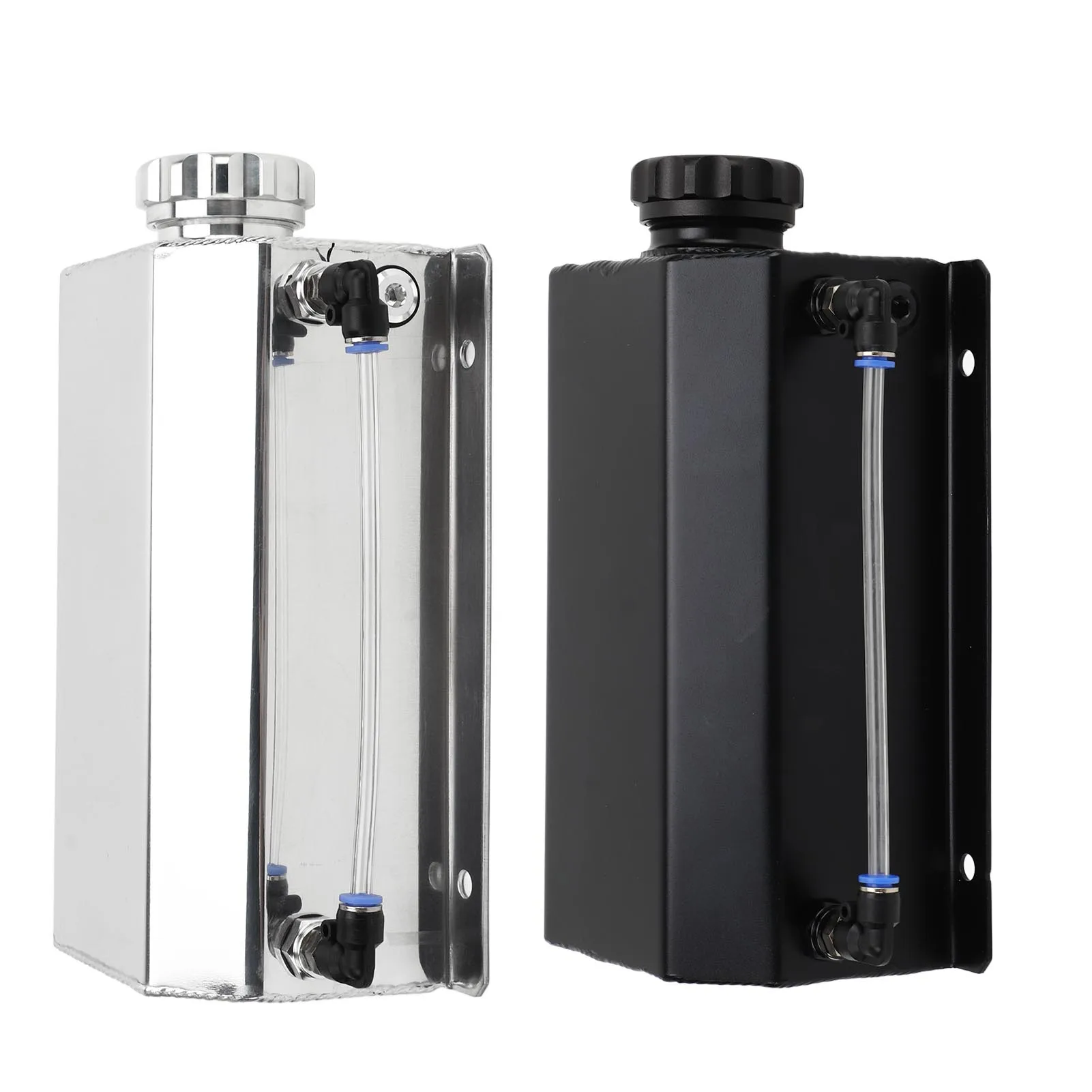 

Coolant Overflow Tank Aluminium Alloy 2L Capacity Universal Radiator Reservoir Tank for Most Cars