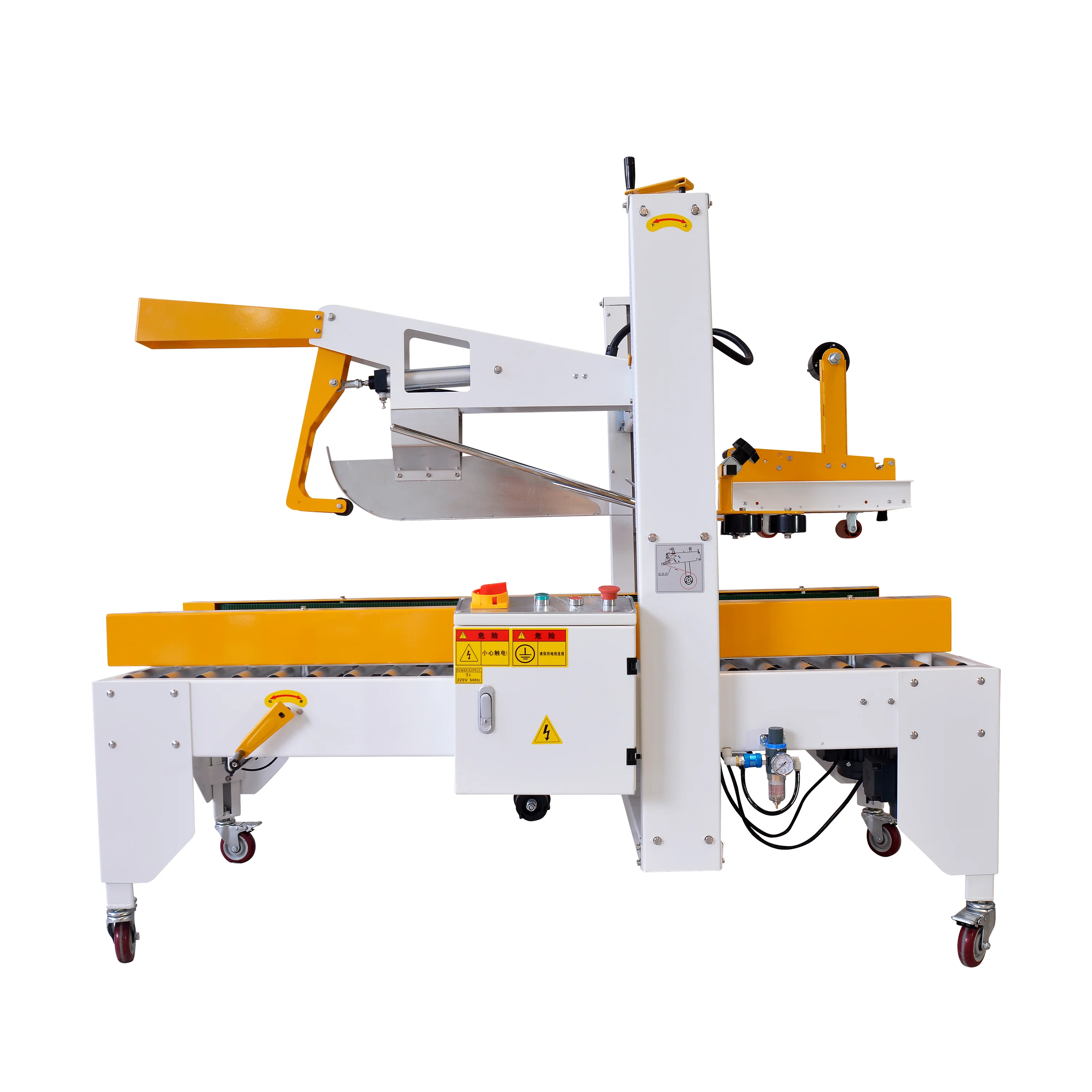 Automatic Flaps Folding Carton Sealer Case Sealing Machine Pneumatic Top and Bottom Box Taping on Sale