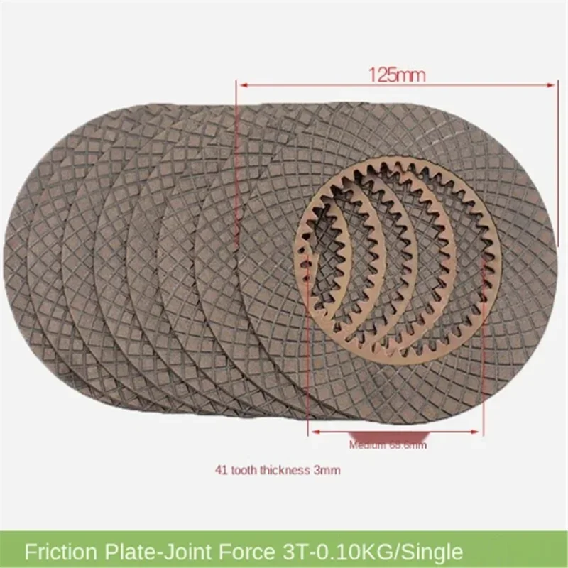 2pcs Friction Plate 11243-82141DZ/125*68.6*3.0T Heli 3T (thickened 3.0 Copper) 2026years