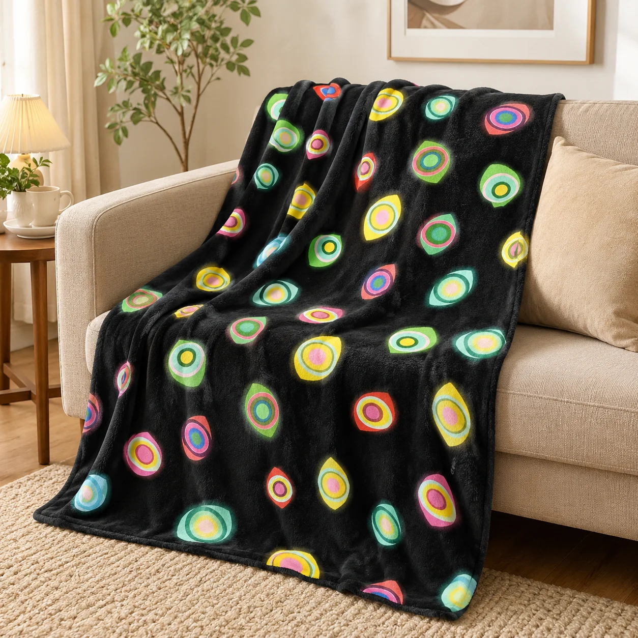 100x150cm Flannel Blanket Soft Throw Blanket Portable Nap Air Conditioning Blanket Student Dorm Sofa Bed Travel Cover Gift
