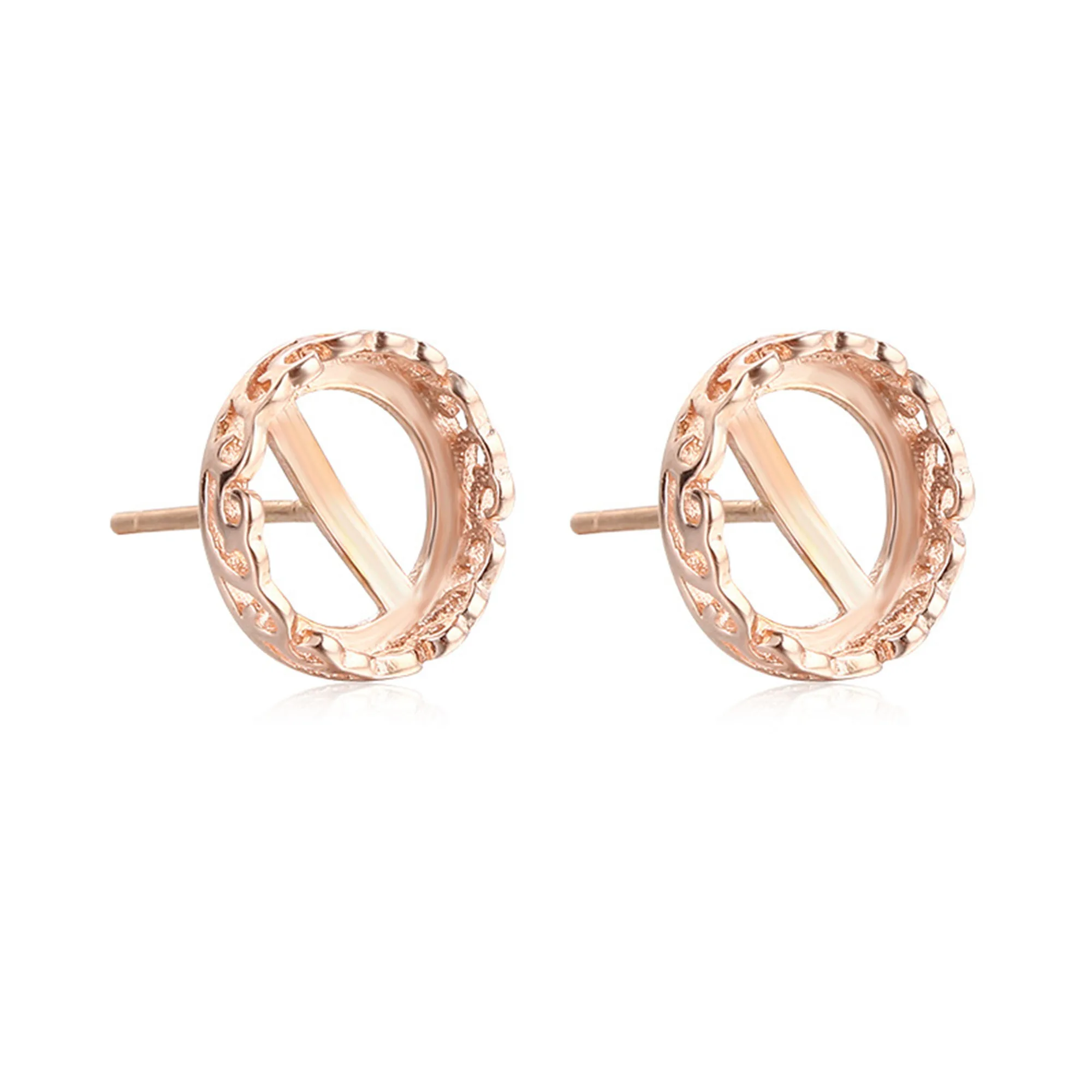 

Основание сережек для круглых кабошонов 5x5 мм-12x12 мм, серебряная серьга 925 пробы, пустая установка сережек