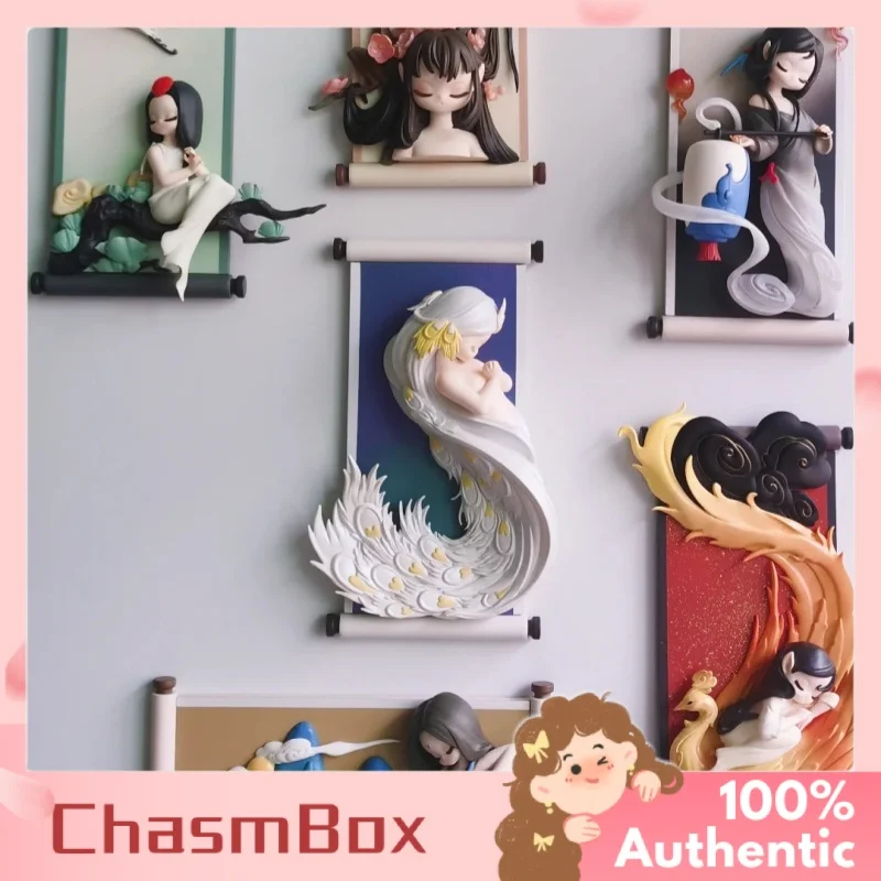 

Genuine Sleep Chinese Scrolls Serie Blind Box Chinese Aesthetic Collector Is Edition Mystery Gift Unique Desk Decor Gifts