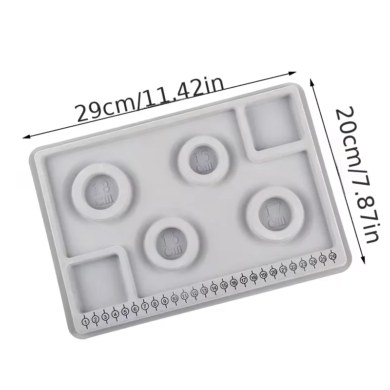 Bead Design Measuring Tray DIY Bracelet Jewelry Making Scale Display Plate For Beading Stringing view 6