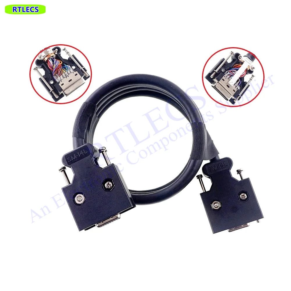 1 Stück SCSI-Anschlusskabel MDR 14 20 26 36 50 Positionen Stecker auf Stecker-Stecker-Adapter 0,75 1 1,5 2 3 5 Meter Verlängerung gelötet – Detail 6