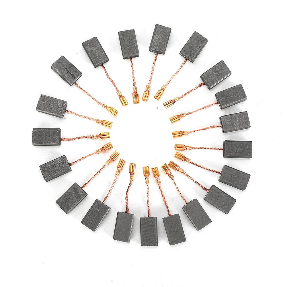 20Pcs Carbon Brushes 5x10x15mm For Boschs Electric Motors 125 14-150 Electric Motor Angle Grinder Parts Parts Carbon Brush