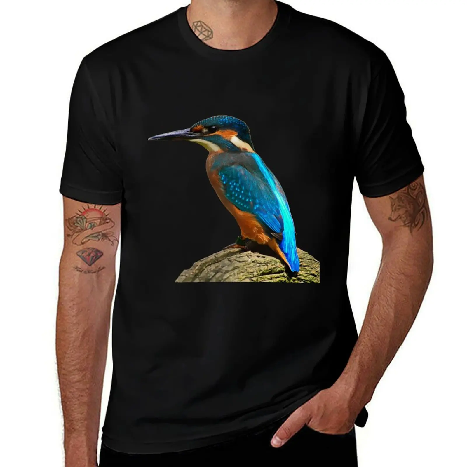 kingfisher T-Shirt Non-Shrink Basic Cotton T-Shirt